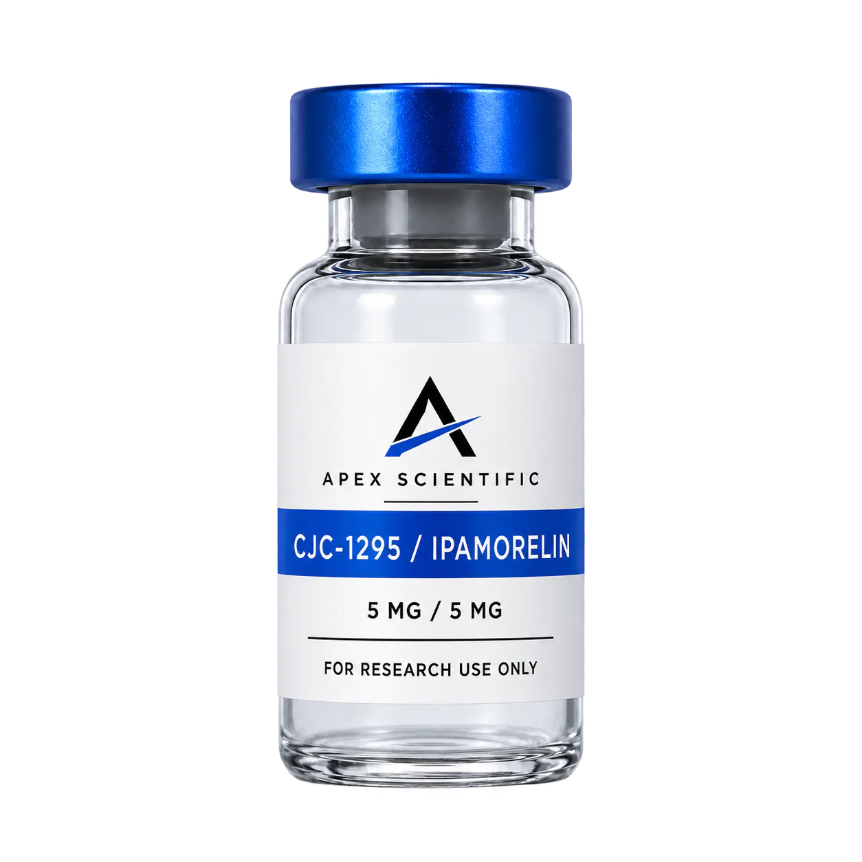 Apex Scientific CJC-1295 / Ipamorelin labeled research vial