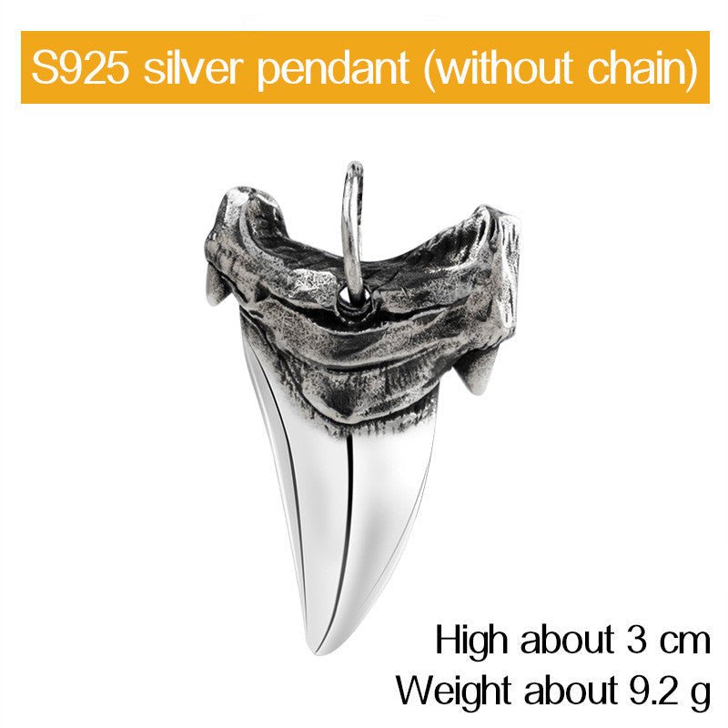 Shark Teeth Necklace - Sterling Silver - Premium Necklace from APEX USA - Just $69! Shop now at APEX USA