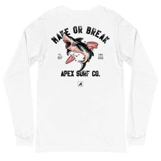MAKE OR BREAK Long Sleeve - White - Premium  from APEX USA - Just $38! Shop now at APEX USA