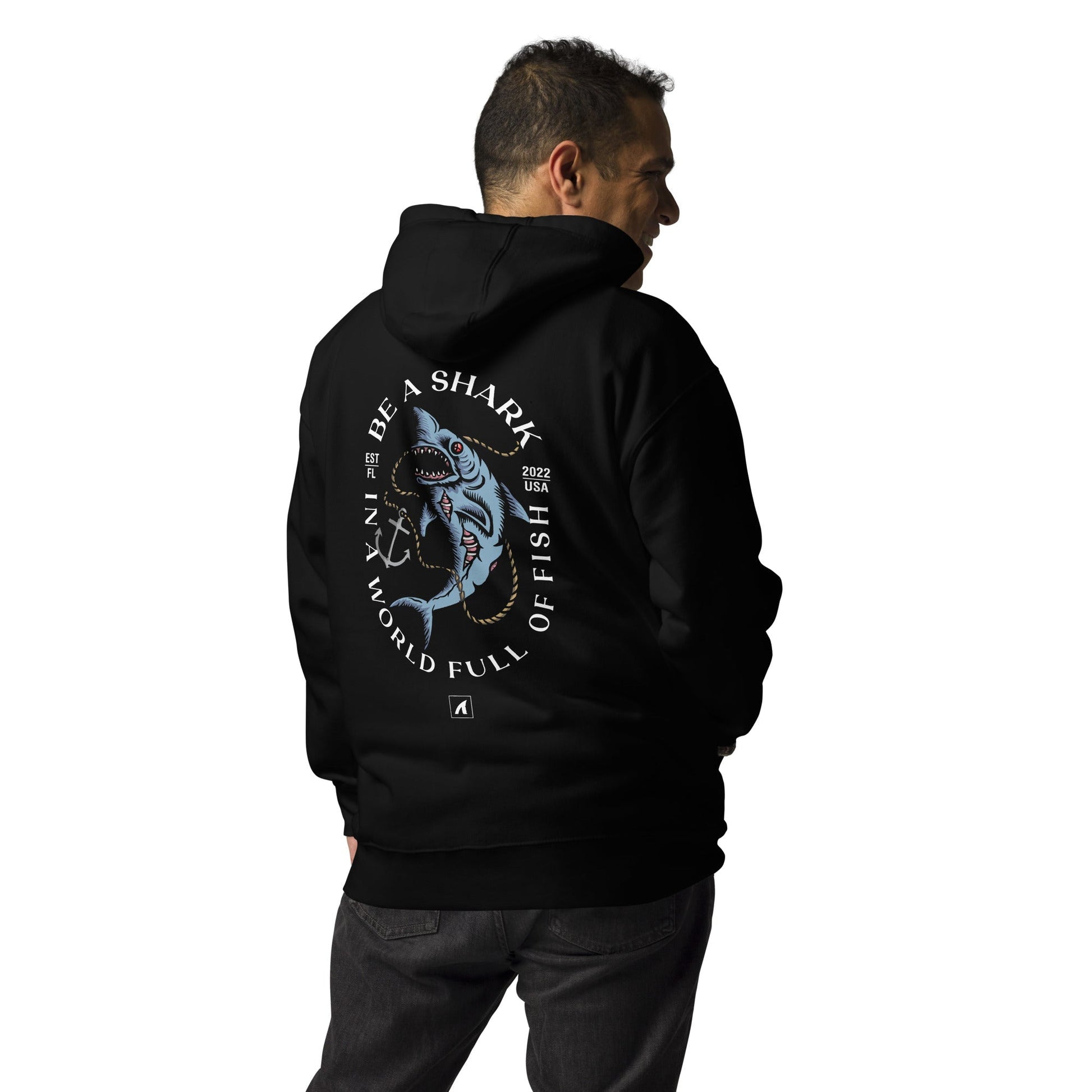 BE A SHARK HOODIE - Premium  from APEX USA - Just $49! Shop now at APEX USA