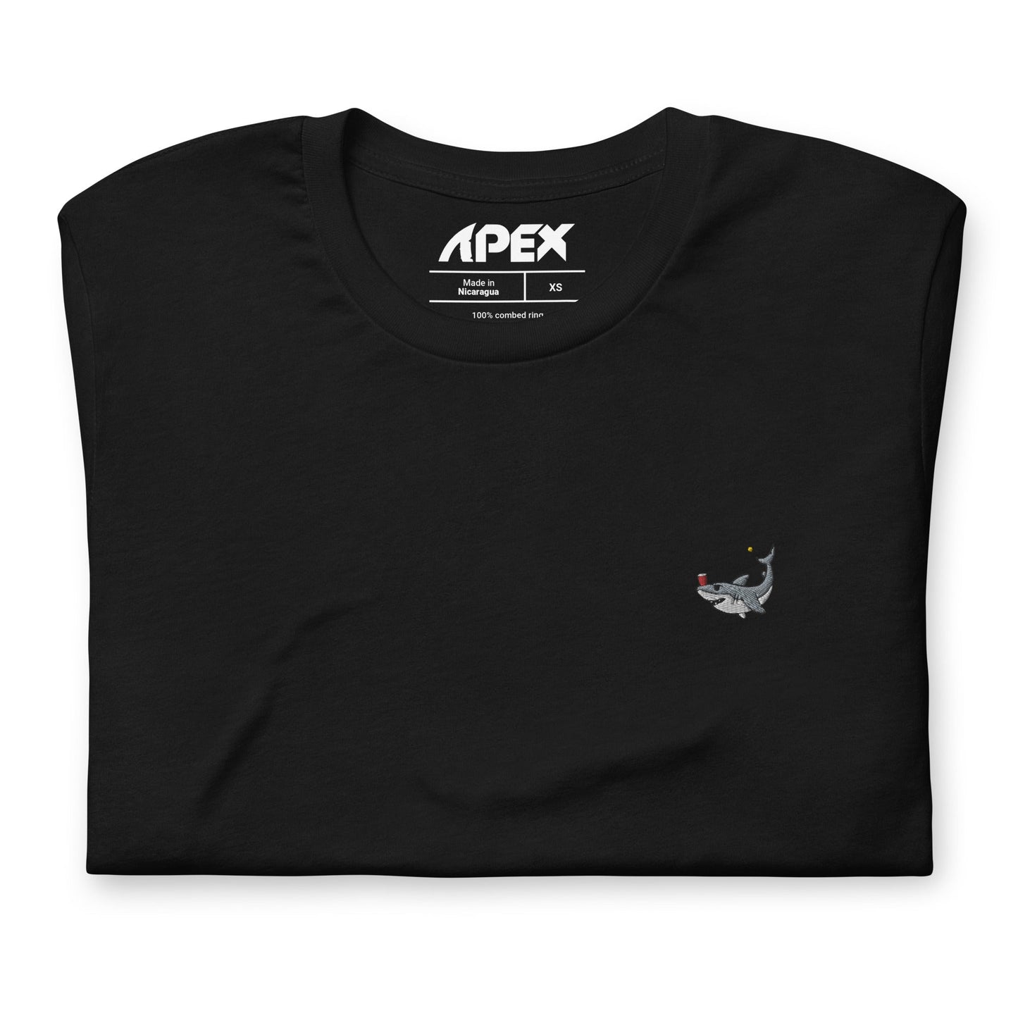 Party Shark Embroidered Tee - Premium Embroidered from APEX USA - Just $29.50! Shop now at APEX USA